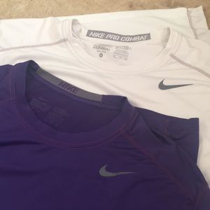 Men’s Nike Pro Combat fitted shirts lot XL
